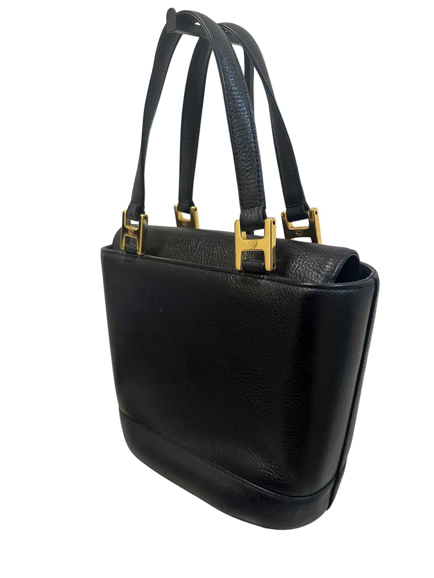 MCM Vintage Totebag black leather with gold details