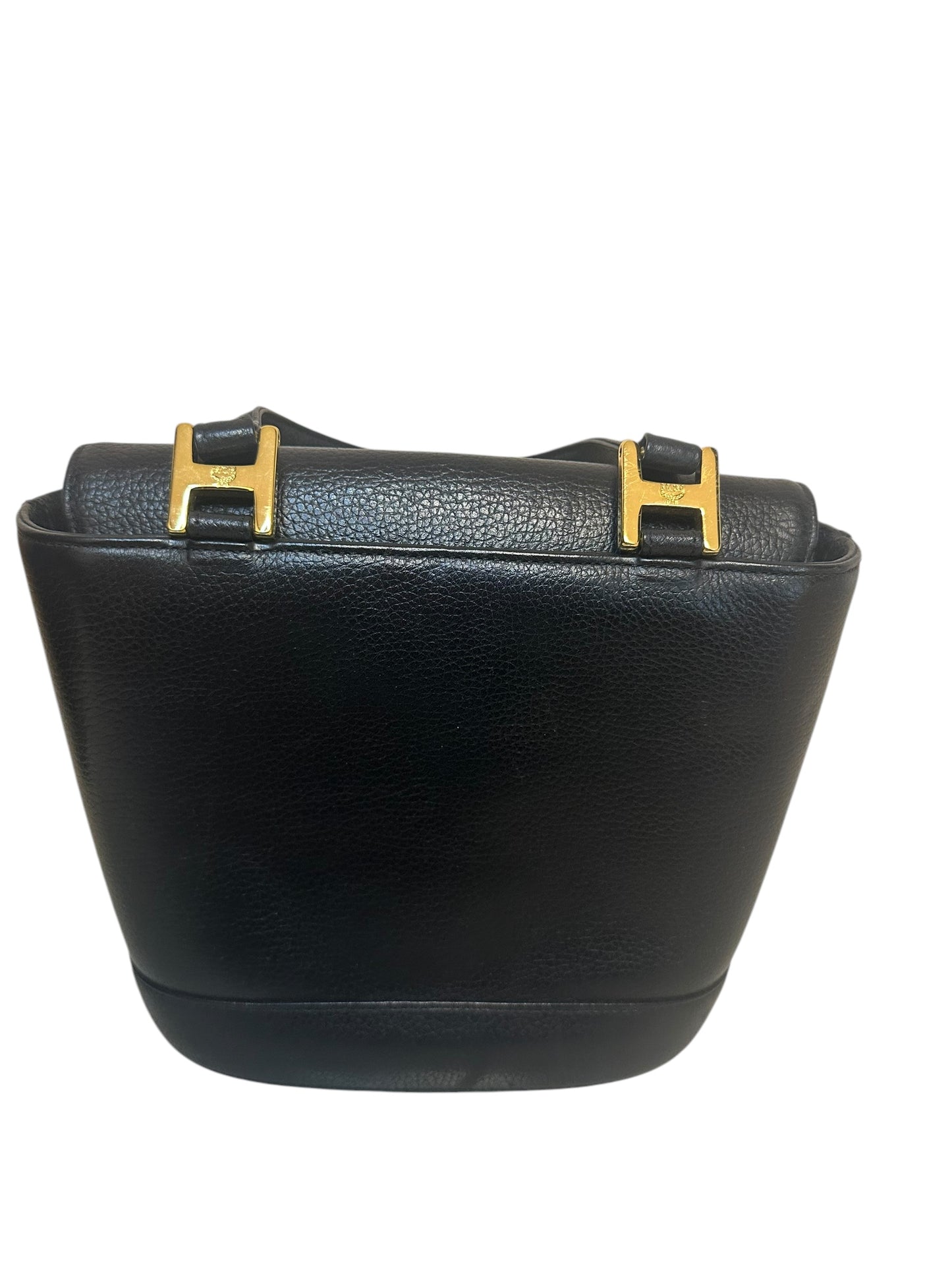 MCM Vintage Totebag black leather with gold details